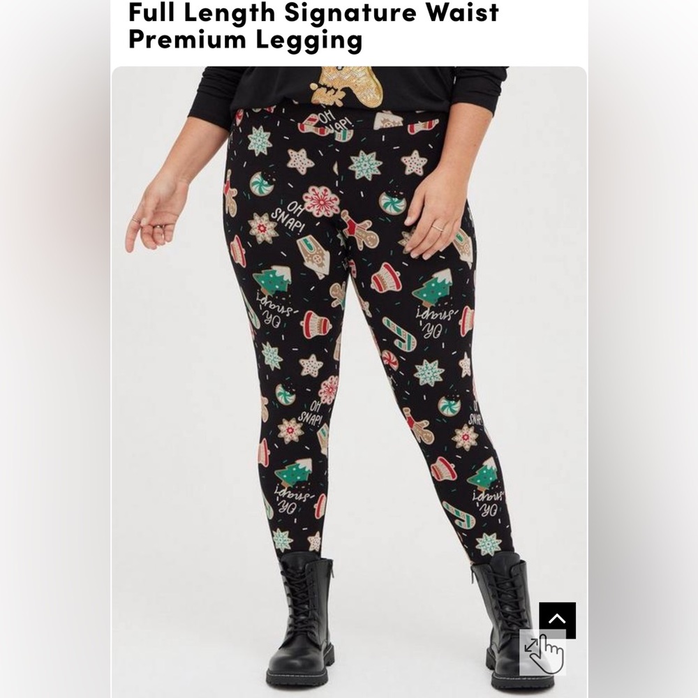 EUC Torrid Premium Christmas Leggings